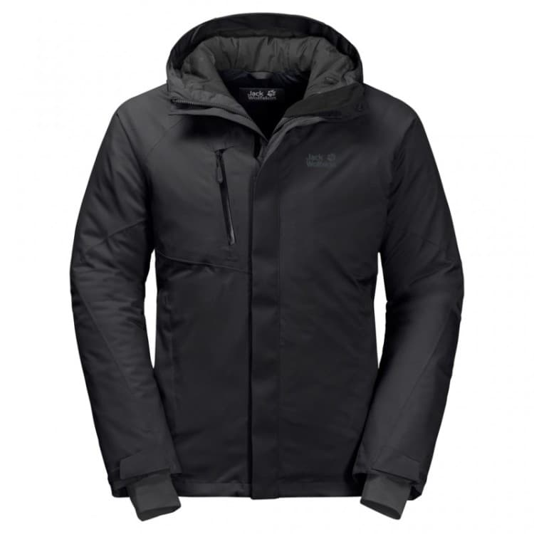 Куртка пухова чоловіча Jack Wolfskin чорна 1111711-6000