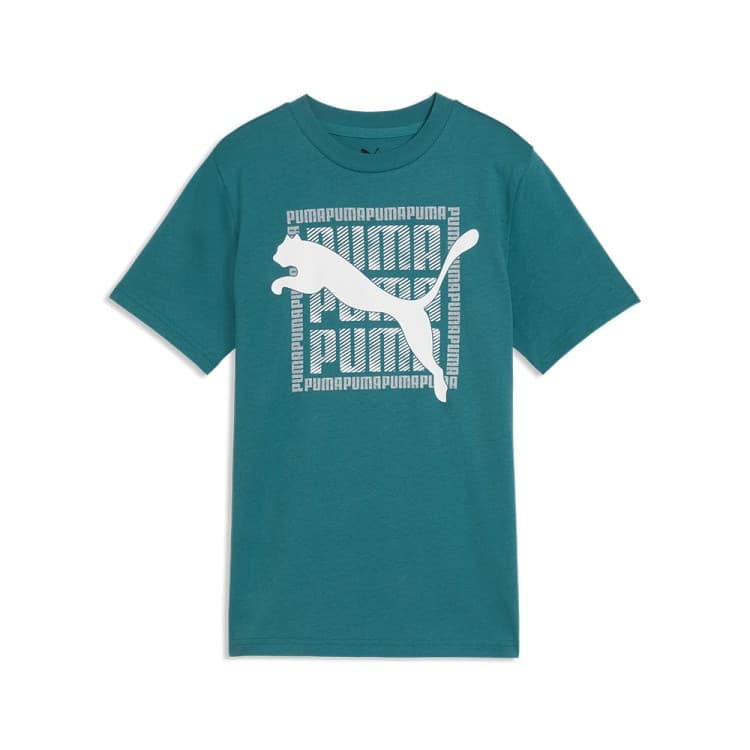 Футболка детская Puma GRAPHIC Cat Tee B зеленая 69211641