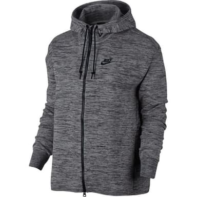 Толстовка женская Nike nsw tch knt jkt hd серая 835641-060