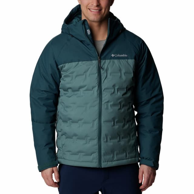 Куртка мужская Columbia Grand Trek™ II Down Hooded Jacket бирюзовая 2008291-346