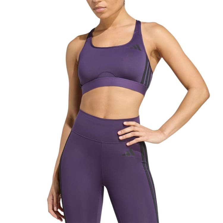 Бра женский Adidas PWRCT MS 3S BRA фиолетовый JY2120