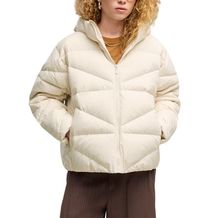 Куртка жіноча Puma Hooded Down Puffer Jacket W молочна 69458087