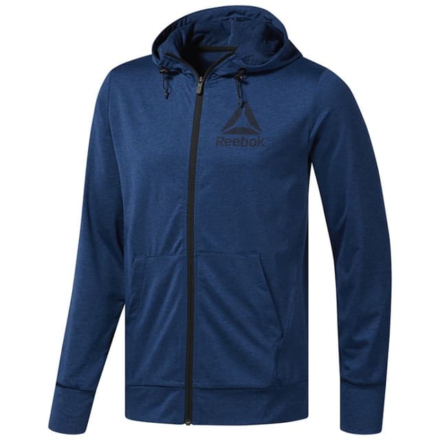 Толстовка мужская Reebok SpeedWick Fz синяя D93734