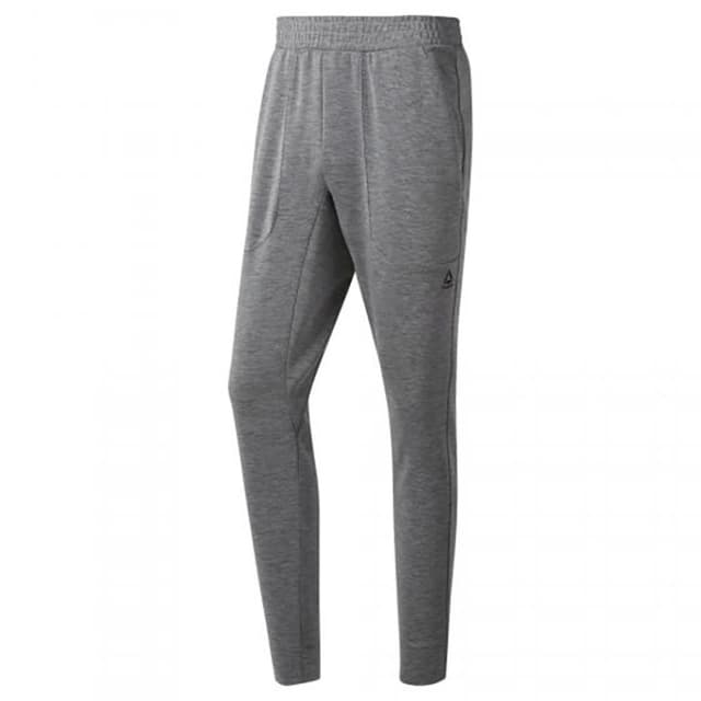 Брюки мужские Reebok WORKOUT MELANGE DOUBLEKNIT серые DU2205