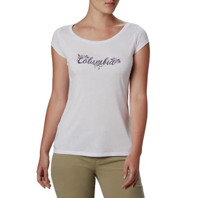 Футболка женская Columbia Shady Grove SS Tee белая 1885991-100