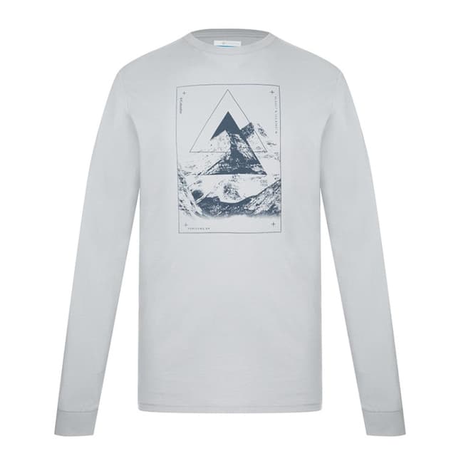 Футболка мужская Columbia Blue Reef™ LS Graphic Tee серая 1937541-039