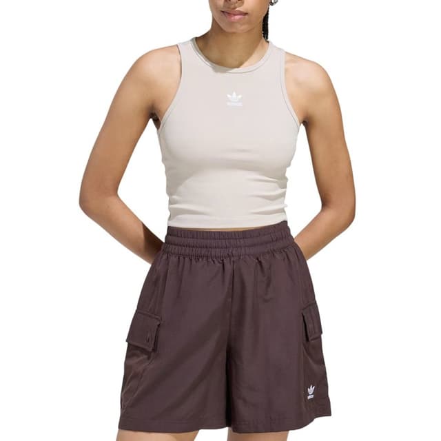 Майка жіноча Adidas ESS RIB TANK бежева KD3822