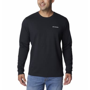 Лонгслив мужской Columbia EXPLORERS CANYON™ LONG SLEEVE T-SHIRT черный 2054551-012