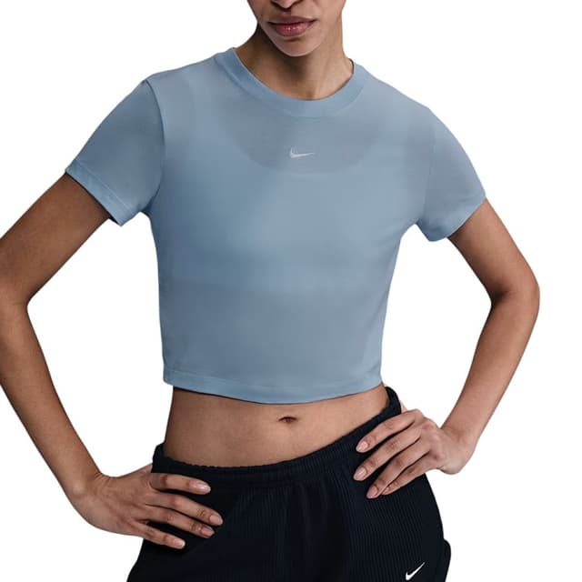 Футболка жіноча Nike W NSW NK CHLL KNT CRP блакитна HF9538-423
