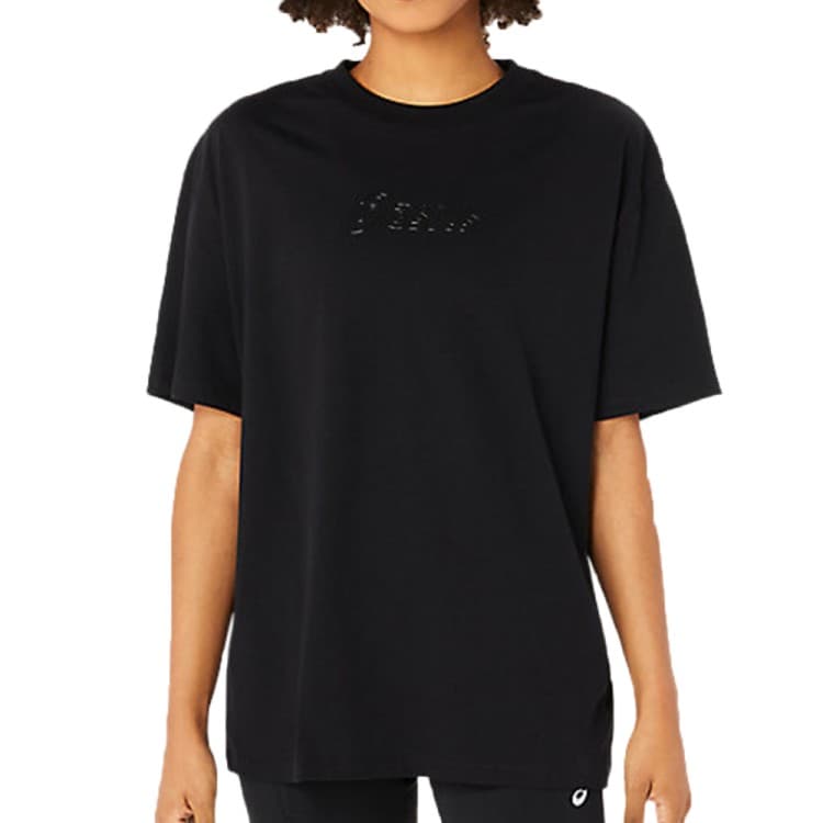 Футболка жіноча Asics LOGO TEE чорна 2032C843-002