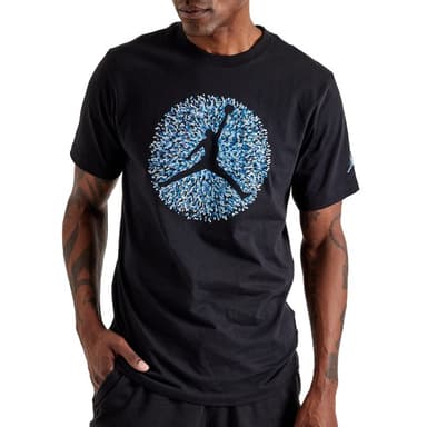 Футболка мужская Nike M J FLT ESS POOL SS CREW черная FN6006-010