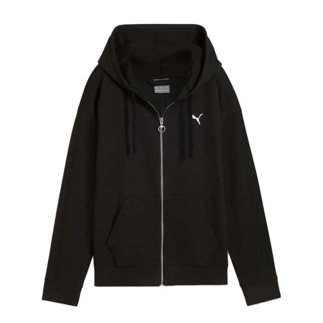 Толстовка женская Puma HER Full-Zip Hoodie черная 68163101