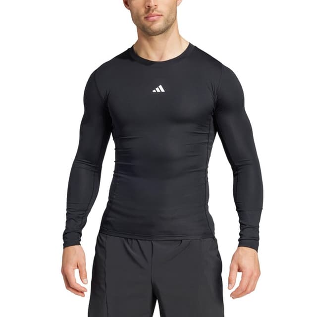 Футболка мужская Adidas TF LS TEE черная JE6702