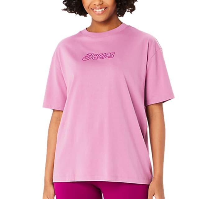 Футболка женская Asics LOGO TEE розовая 2032C843-500