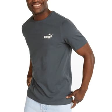 Футболка мужская Puma Ess Small Logo Tee серая 58666939
