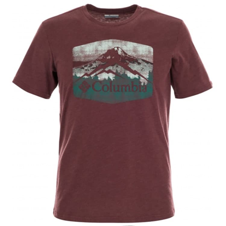 Футболка мужская Columbia Columbia Warren Grove™ Tee бордовая 1872711-615