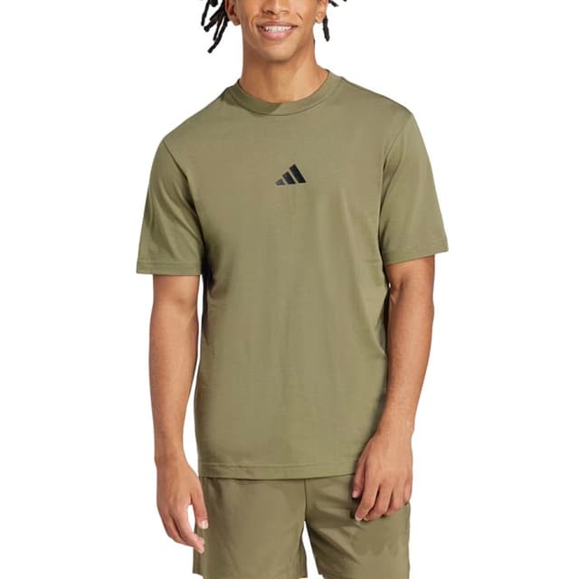 Футболка мужская Adidas M SL SJ T оливковая JF1097