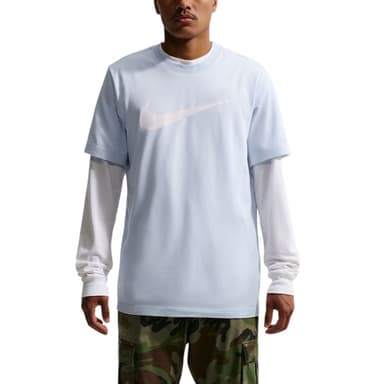 Футболка чоловіча Nike M NSW TEE ICON SWOOSH блакитна DC5094-408