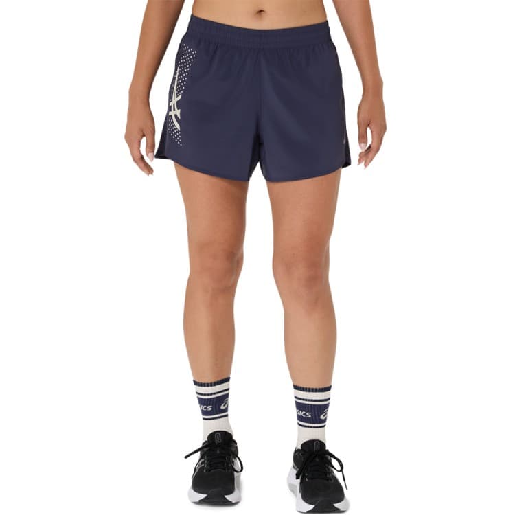 Шорты женские Asics ICON 4IN SHORT синие 2012D178-500