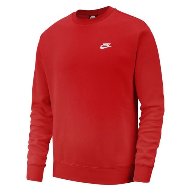 Толстовка чоловіча Nike M Nsw Club Crw Ft червона BV2666-657 