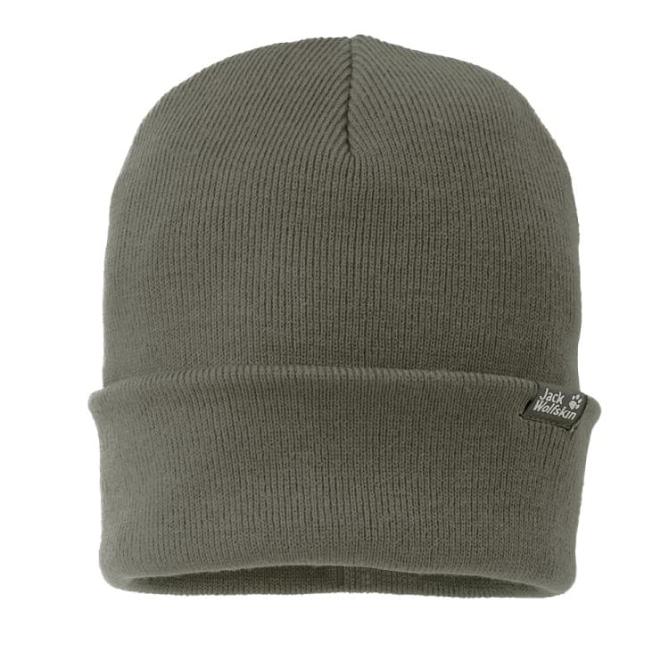 Шапка унісекс Jack Wolfskin RIB HAT оливкова 1903891-4550