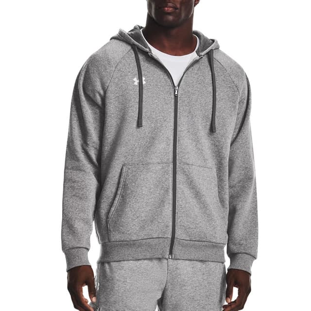 Толстовка чоловіча Under Armour UA Rival Fleece FZ Hoodie сіра 1379767-025