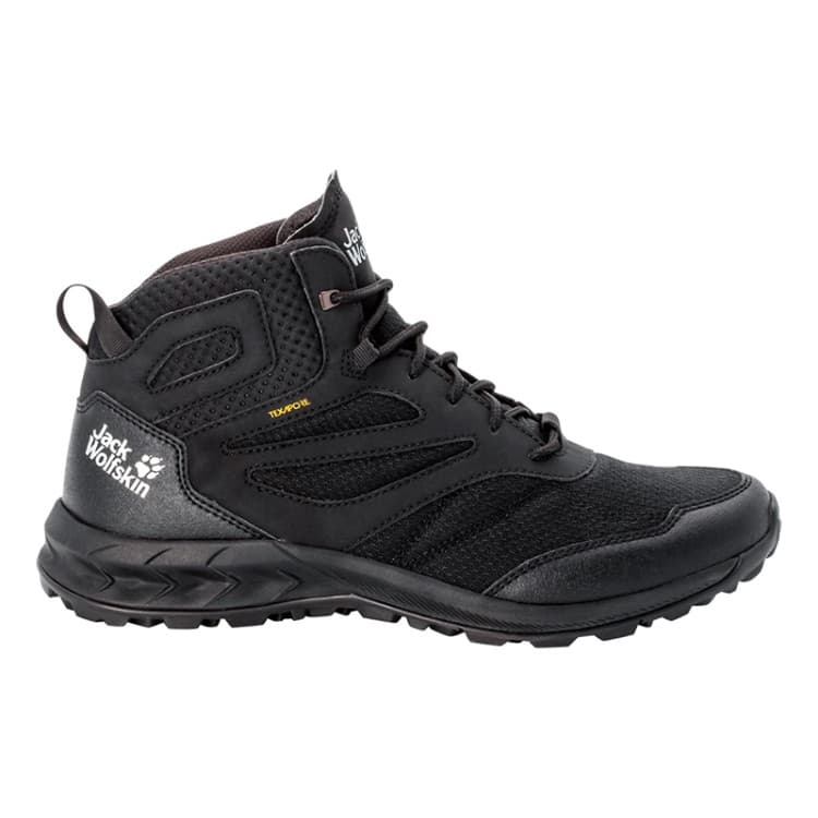 Ботинки мужские Jack Wolfskin Woodland Texapore Mid M черные 4039201-6000