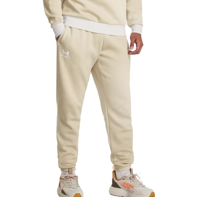 Брюки мужские Under Armour UA Essential Flc Novelty Jgr бежевые 1381216-289