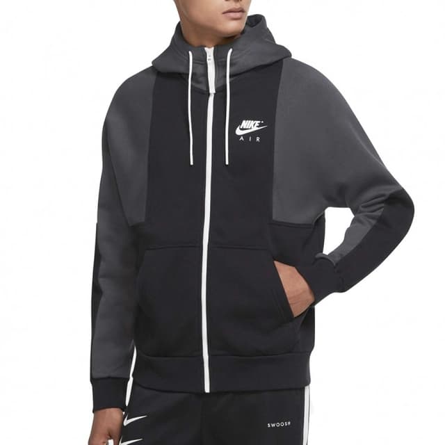 Толстовка мужская Nike M Nsw Nike Air Fz Bb Hoodie черная DD6456-010