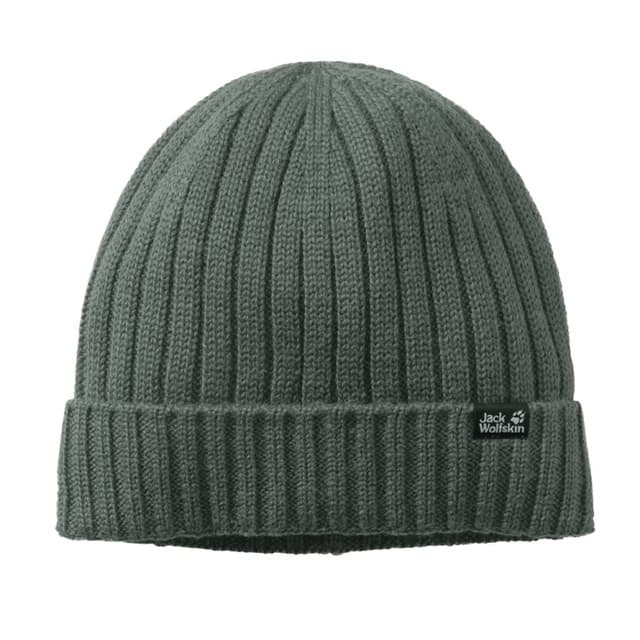 Шапка унисекс Jack Wolfskin STORMLOCK RIP KNIT CAP серая 1907121-4311