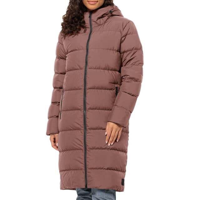 Куртка женская Jack Wolfskin FROZEN PALACE COAT W коричневая 1204133-5165