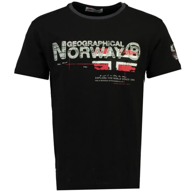 Футболка мужская Geographical Norway черная SR116H-010