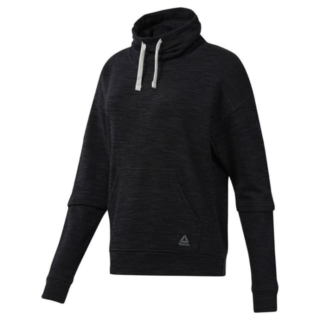 Толстовка женская Reebok TRAINING ESSENTIALS MARBLE COWL NECK серая DU4910