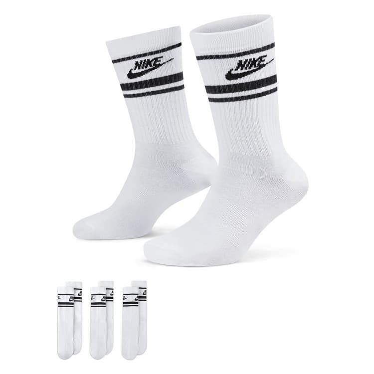 Шкарпетки Nike U NK NSW EVERYDAY ESSENTIAL CREW 3PR - 144 STRIPES білі DX5089-103