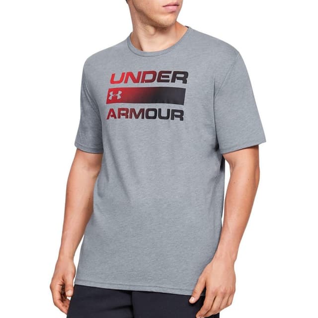 Футболка мужская Under Armour Ua Team Issue Wordmark Ss Academy /  / Graphite темно-серая 1329582-037