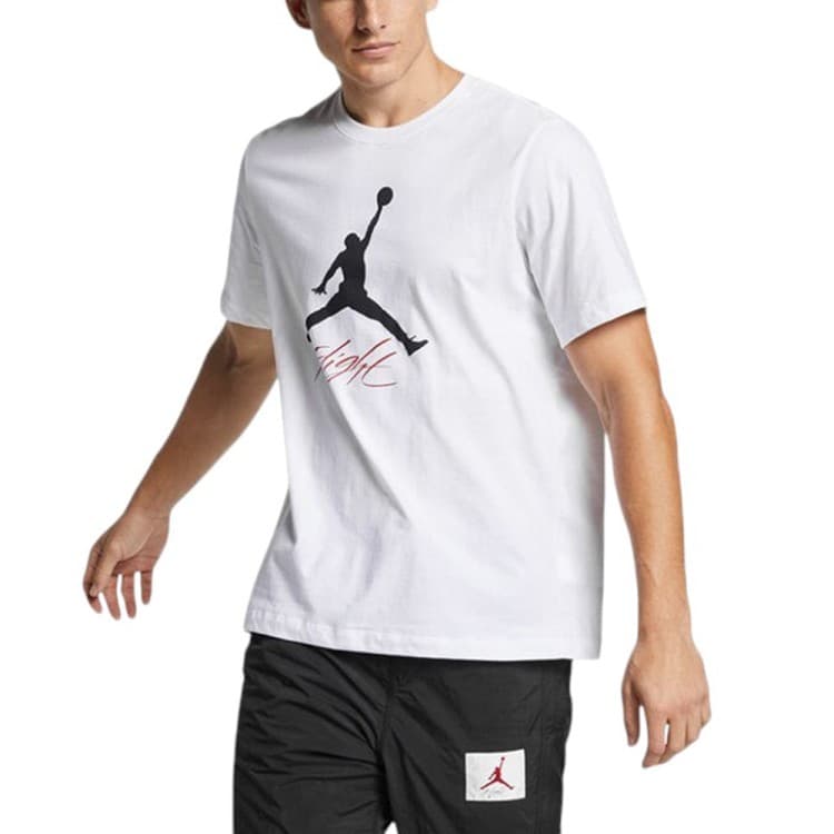 Футболка чоловіча Nike JUMPMAN FLIGHT HBR TEE біла AO0664-100