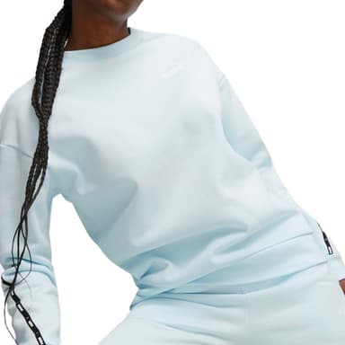 Толстовка женская Puma ESS TAPE Crew голубая 67599569