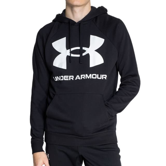 Толстовка мужская Under Armour UA Rival Fleece Big Logo HD черная 1357093-001