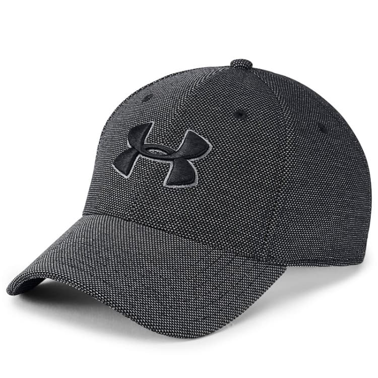 Бейсболка Under Armour Heathered Blitzing 3.0 черная 1305037-001