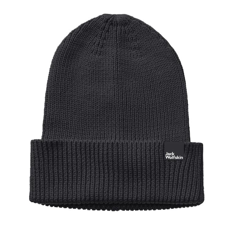 Шапка унисекс Jack Wolfskin ESSENTIAL BEANIE черная 1910881-6000