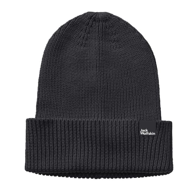 Шапка унисекс Jack Wolfskin ESSENTIAL BEANIE черная 1910881-6000