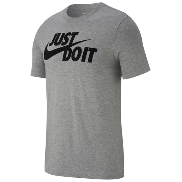 Футболка мужская Nike Tee Just Do It Swoosh серая AR5006-063