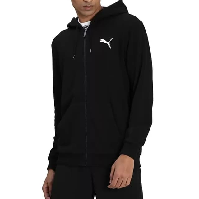 Толстовка мужская Puma ESS Small Logo FZ Hoodie черная 58670451