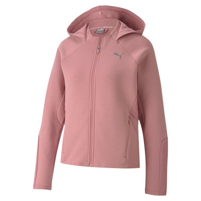 Толстовка жіноча Puma Evostripe Full-Zip рожева 58353216 