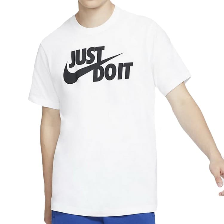 Футболка чоловіча Nike M NSW TEE JUST DO IT SWOOSH біла AR5006-100