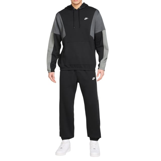 Костюм мужской Nike M NK CLUB FLEECE HDED TRACK GX черный HV1165-010 — Sport City Костюм мужской Nike M NK CLUB FLEECE HDED TRACK GX черный HV1165-010