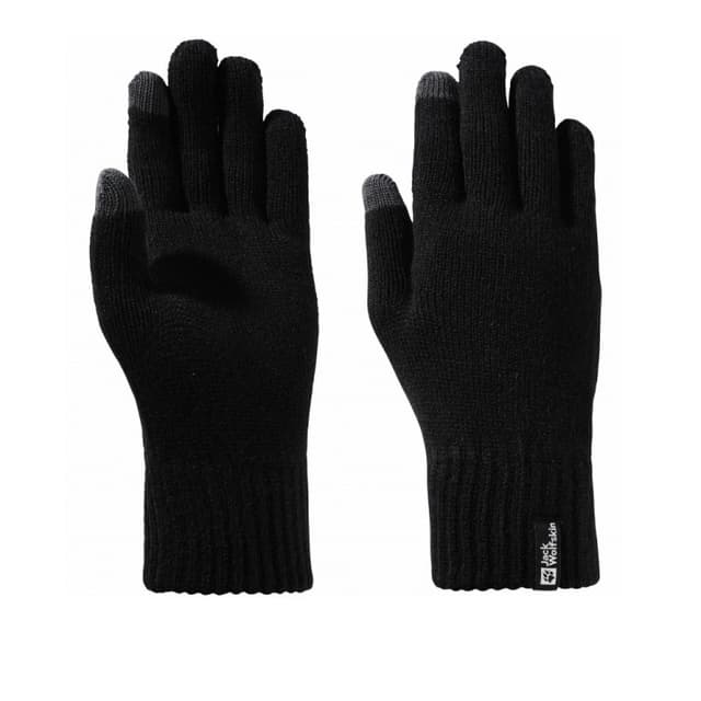 Перчатки мужские Jack Wolfskin RIB GLOVE черные 1911681-6000 — Sport City Перчатки мужские Jack Wolfskin RIB GLOVE черные 1911681-6000