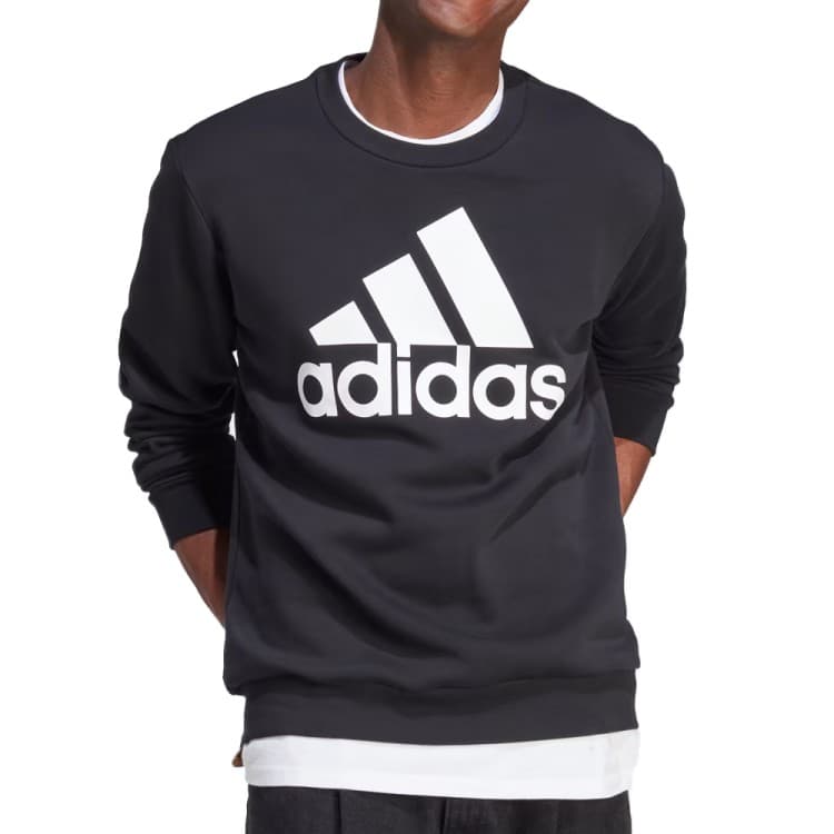 Толстовка чоловіча Adidas M BL FL SWT чорна IB3995 — Sport City Толстовка чоловіча Adidas M BL FL SWT чорна IB3995