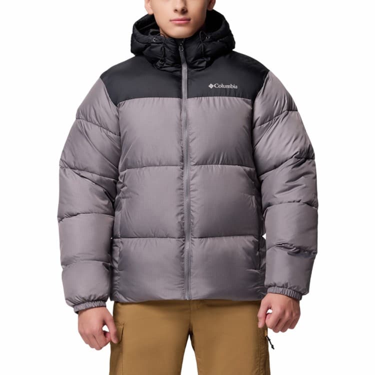 Куртка мужская Columbia Puffect™ II Hooded Jacket темно-серая 2086851-023 — Sport City Куртка мужская Columbia Puffect™ II Hooded Jacket темно-серая 2086851-023