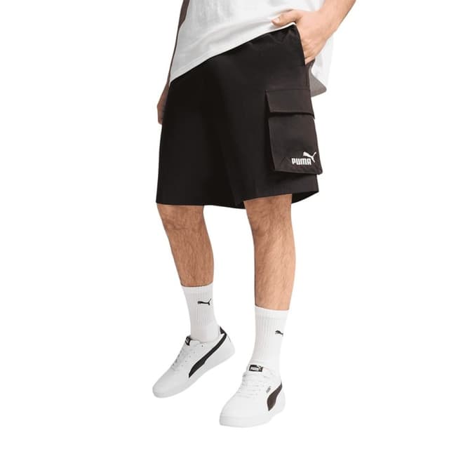 Шорты мужские Puma ESS Woven Cargo Shorts черные 68266401 — Sport City Шорты мужские Puma ESS Woven Cargo Shorts черные 68266401